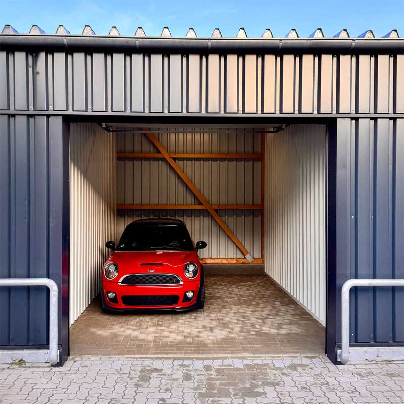 Mietgarage Abteil A1 innenansicht