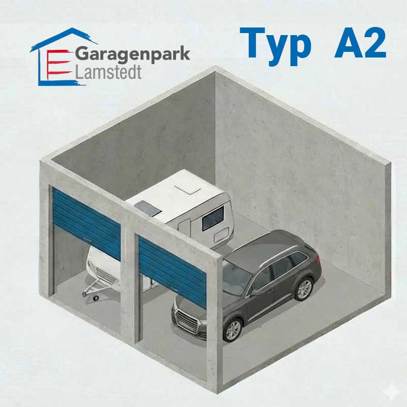 Mietgarage Abteil A2 Ansicht