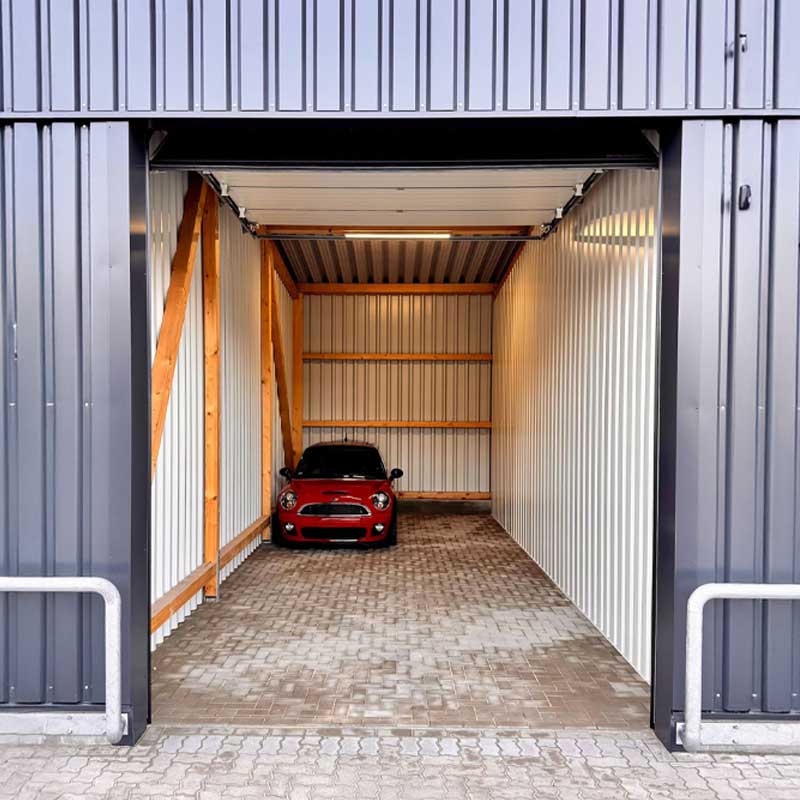 Mietgarage Abteil B1 innen