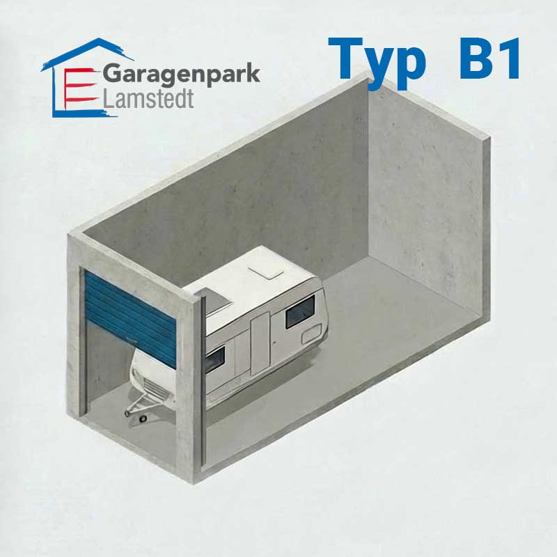 Mietgarage Abteil B1 Ansicht