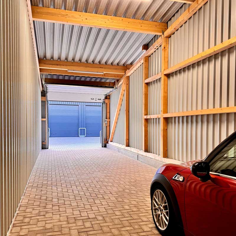 Mietgarage Abteil C1 innenansicht